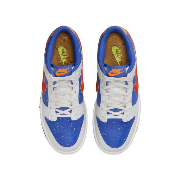 NEW NIKE kids dunk low splatter sneakers in photon dust/total orange-astronomy b - Picture 4 of 8